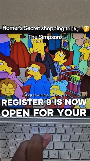 Homer's Secret shopping trick 🪄🫢 The Simpsons cartoon meme fun funny lol #thesimpsons haha