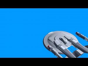 blue screen effect - spacecraft in flight