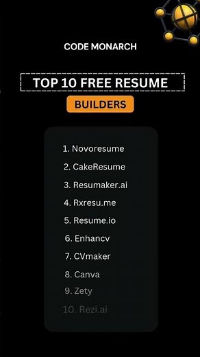 Top FREE Resume Builders for Developers! 💻🔥 #resume #career #developer