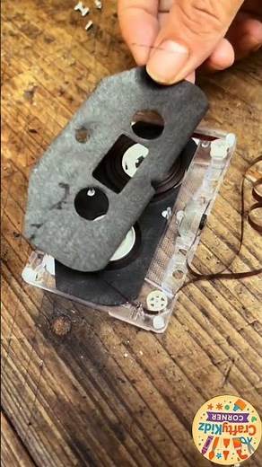 DIY Audio Cassette Repair | Fix Broken Tape with Solution Tape | Crafty Kidz Corner