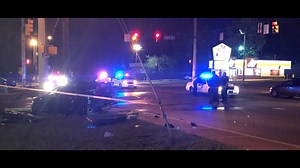 Driver flees traffic stop, crashes at intersection