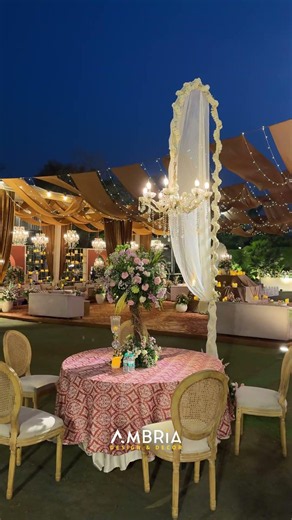 Ivory & Mocha Reception Setup |Decor Inspiration #weddinginspiration #wedding #ambriadesignsanddecor