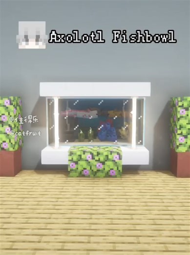 Minecraft Axolotl Fishbowl #minecraft #minecraftbuilding #minecrafttutorial
