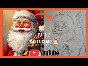 🎅 Santa claus Part-2 Drawing | Santa Claus Drawing
