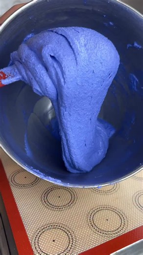 Lemon blueberry macarons blueberry 🫐 I feel stuck in this limbo between winter and spring baking. The flowers are starting to bloom outside, but there’s snow in the forecast tonight? We’re all confused 😩 This recipe is from my follower’s choice ebook 💘 | The Happy Mac