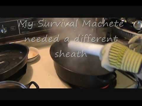 Make a Hard Plastic Sheath for your Knife or Machete