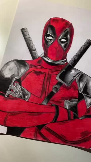 Do You Like It? 🤞🏻✍🏻 #tiktokpoll #tiktokart #learnontiktok #viral #foryoupage #deadpool #drawing #draw #fyp