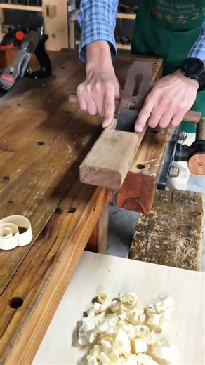 Planing Wood Surfaces Using Hand Planes For Professional And Detailed Woodworking Project Job