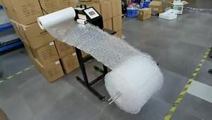 Bubble Roll Wrap Inflator Air Cushion Packaging Machine for 100CM Width Air Cushion Film with Coiling Table