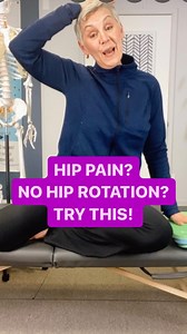 😩 Hip Pain & Limited Hip Rotation can STOP you “in your tracks” in your Everyday Activities! And often, sadly, it’s difficult to do any exercises to try to Decrease the Pain OR Increase the Rotation😓 👉🏻 But you can Decrease Hip Pain & Increase Hip Rotation with SIMPLE movements done Gently - to STOP Pain and Increase Mobility in your Hips! 🧠 Here’s an EASY, but SKILLFUL exercise that can help! 👍🏻 👉🏻 If you want to learn HOW TO Decrease Pain & Increase Rotation in your Hips - then it’s t