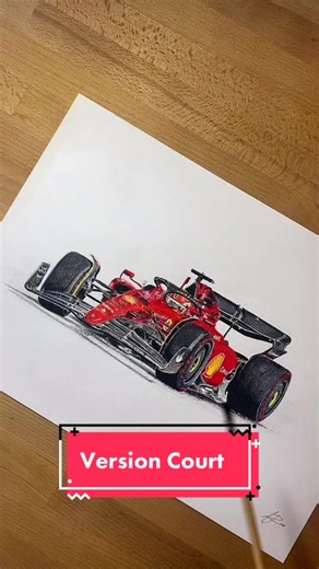 Charles Leclerc Ferrari F1-75 Artistic Drawing
