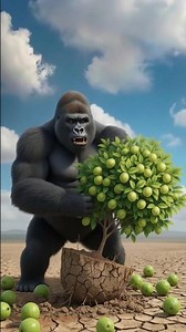 “Cute Pigeon vs Crazy Gorilla 😱🍃 | Shocking Twist"#shorts