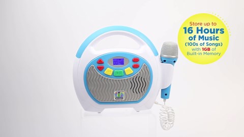 eKids Mother Goose Club Karaoke Machine for Kids with Microphone and Built-in Nursery Rhymes