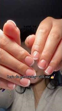 Gel overlay tutorial 💅♥️ #nails