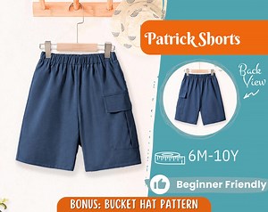 Kids Shorts Sewing Pattern, Shorts Pattern, Kids Pattern, Sewing Pattern, Beginner Pattern, Sewing Pattern Toddlers, Boy Sewing Pattern - Etsy