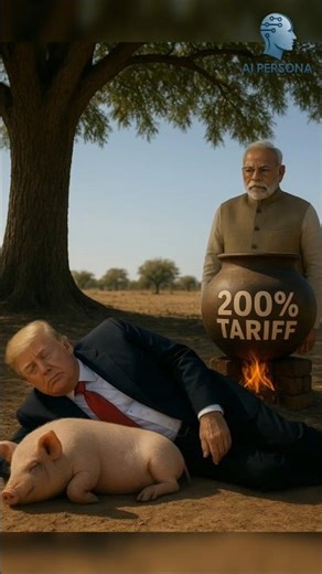 Narendra Modi vs Donald Trump – 200% Tariff Clash #funny #politicalhumor #trump #modi #india #usa