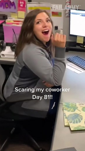 Double Scare Technique with Cockroach Prank on Coworker