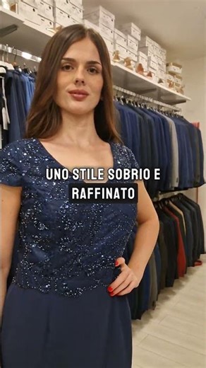 Abito lungo blu da cerimonia con giacca mamma della sposa #abitoCerimonia #mammaDellaSposa