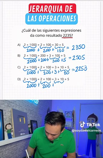 😵‍💫 ¡Aprendamos jerarquía de las operaciones! 🍎 ¡Entiende las matemáticas de una forma facilísima! #fyp #foryou #fypシ #foryoupage #math #matematicasentiktok #danielcarreon #teamcarreon #facilisimoverdad #abcxyz #fyp #parati #divertido #reto #trending #tendencia #humor #gracioso #adhd #tdah #viral #edutok #matematicas #fracciones #fyp #foryou #fypシ #matematicas
