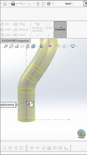 How to 3d sketch in solidworks, Y Pipe design #solidworks #cadcam #3dmodeling #mechanical #english