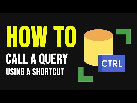 How to Add a Query shortcut in SQL Management Studio