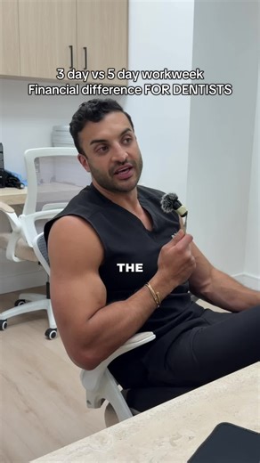 The financial difference working 3 vs 5 days for dentists and why you should be working smarter not harder #fyp #dentist #education