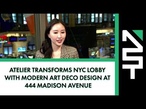Atelier Transforms NYC Lobby with Modern Art Deco Design at 444 Madison Avenue