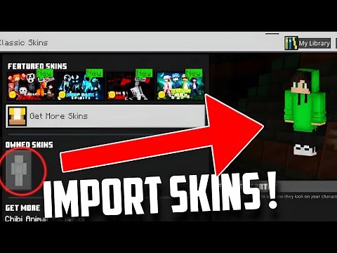 Easiest way to import "CUSTOM SKINS" in Minecraft pe 1.19/20 |minecraft