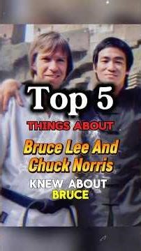 💪 Bruce Lee And Chuck Norris Met At A Tournament And Trained Until 4am...