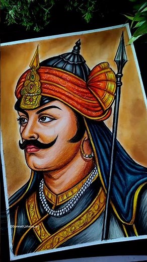 Maharana Pratap Drawing Colour 🔥#shorts #maharanapratap #drawing #art #sketch