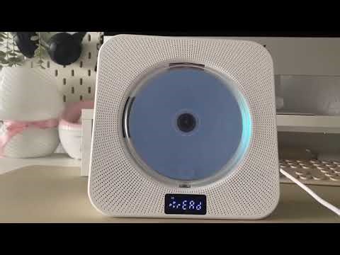 Portable Bluetooth CD Player with FM Radio, USB & HiFi Speakers