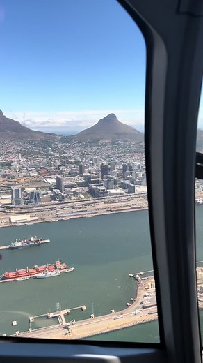 Stunning Aerial Views of City and Harbor from Helicopter