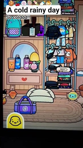 cold rainy day in toca #tocaboca #toca #tocalifeworld #tocaworld #tocabocagames #1m #100k #roleplay