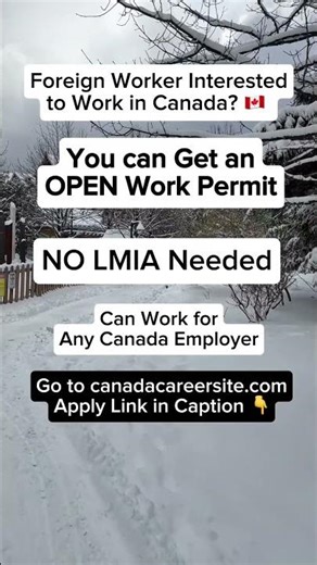 🇨🇦 Open Work Permit | canadacareersite.com