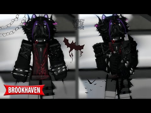 BROOKHAVEN 🏡 BLACK Y2K VAMPIRE OUTFIT IDEAS FOR BOY'S 🦇👾