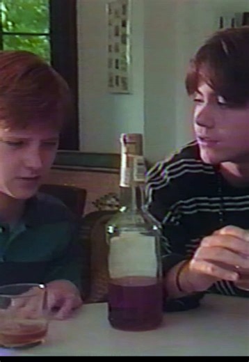 Mom… I’m sick!!!!! 🤢 🤮🍻🥃🍸 Two tweens steal from the liquor cabinet and try their first drink….until Mom comes home…. Did you know that this tape was made in partnership with Anheuser Busch? My parents actually found this tape at the thrift store with me and we all died laughing when we brought the tape home to scan. What was your first drink like? 🥃Did you get caught like these kids? #vhs #foundfootage #drunk #cursed #lostmedia