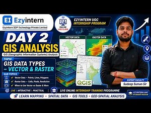 Day 2: GIS Data Types – Vector & Raster | EzyIntern UGC Internship Program