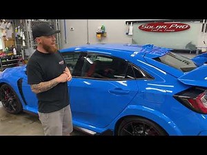 2021 Honda Civic Type R Window Tint With Llumar CTX Ceramic Film