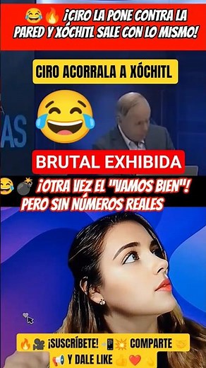 😂🔥 CIRO COUNTERS HER AGAINST THE WALL AND XÓCHITL RESPONDS WITH THE SAME THING!