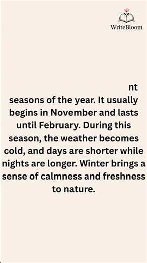 Winter Season Essay | Importance, Features & Benefits of Winter