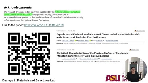 Microvoid Characterization in Structural Steels Under Ultralow Cycle Fatigue | Ravi Kiran Yellavajjala