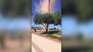 Check out the massive dust devil that formed in Phoenix, Arizona this past weekend. These columns of dirt form when hot air near the surface rises quickly through a small pocket of cooler, low-pressure air above it. | The Weather Network