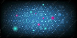 Motion graphics of Smart Logistics background with global logistics Warehouse Logistics, Sea Freight Logistics partnership. Stock Video