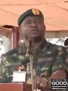 Are you wondering why General Christopher Musa was removed as Chief of Defence Staff? Just watch this video. He commanded the army to take the war to the camp of the terrorists. He commanded the army to enter the bushes and remove all terrorists. Definitely terrorist sympathisers in government and outside the government won't be happy with such orders. | Advocacy For Good Governance