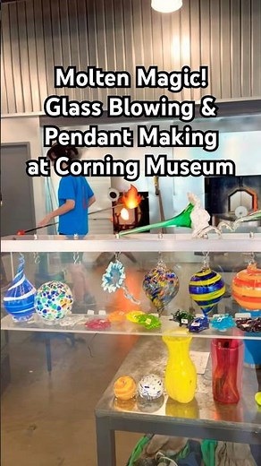 Corning Glass Museum | Watch Glass Bowl Making + DIY Glass Pendant Workshop #CorningMuseumOfGlass