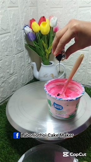 colour mix #cake #shorts #homemade