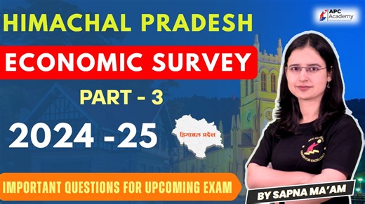 2.2K views · 42 reactions | Himachal Pradesh Economic Survey |Part -3| Explained | Growth Challenges & Opportunities #apcacademy | APC Academy | Facebook