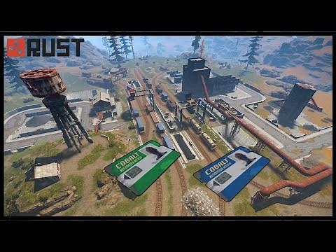 Rust Monument Puzzles - Trainyard Green and Blue Access