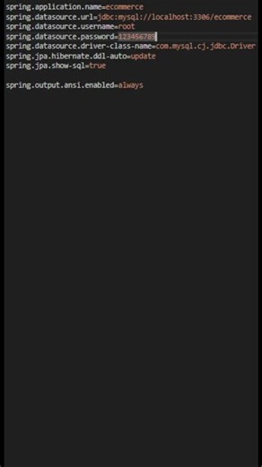 application.properties file for maven project using java spring boot & html thymeleaf and mysql