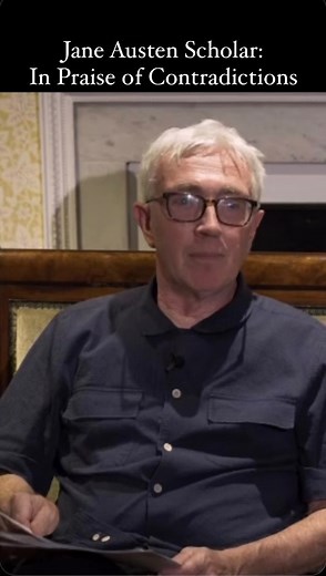 Andrew Buckley | Writer on Instagram: "To be contradictory, versatile, and varied in one’s personality, is not a weakness, but is often a sign of life and vitality. Prof. John Mullan here reads an excerpt from Jane Austen’s letter to her niece, Fanny Knight (1817), in which she praises those surprising and “gratifying” elements of Fanny’s personality which most puzzle her. Austen lists a number of contradictory descriptions to illustrate the wonderful sense of newness and life which she finds in